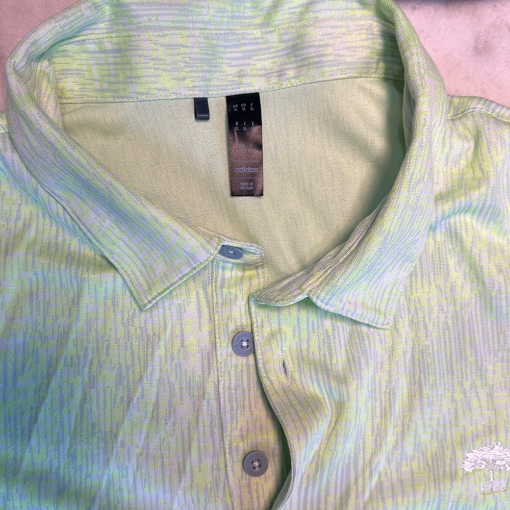 XL Green Adidas Golf Polo